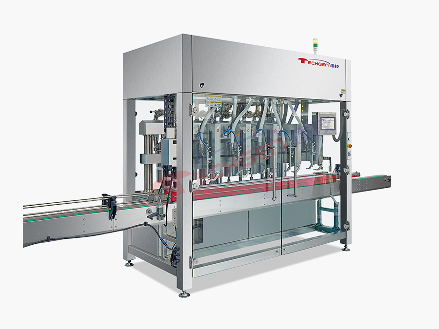 Tracking filling machine