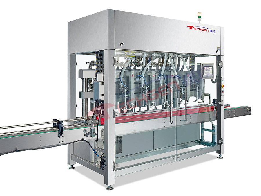 Tracking filling machine