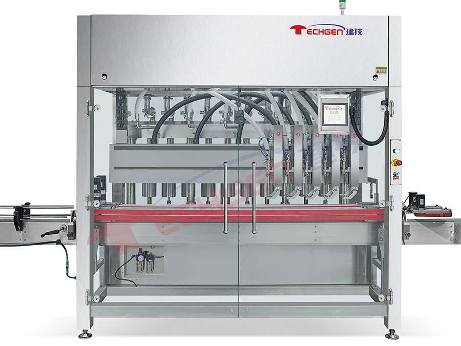 Tracking filling machine